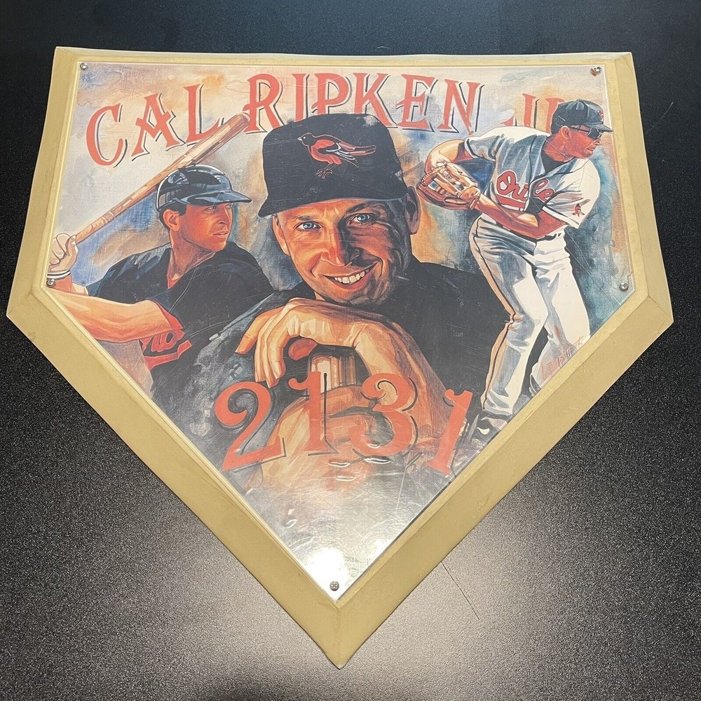 Vintage Cal Ripken Jr. 2131 Lithograph Home Plate (Out of Box) - Picture 1 of 7